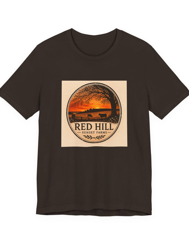 "Red Hill Sunset Farms" Unisex Jersey Short Sleeve Tee