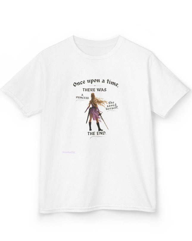 "She Saved Herself" Kids Heavy Cotton Tee