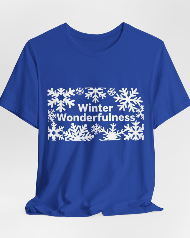 "Winter Wonderfulness" Unisex Jersey Short Sleeve Tee