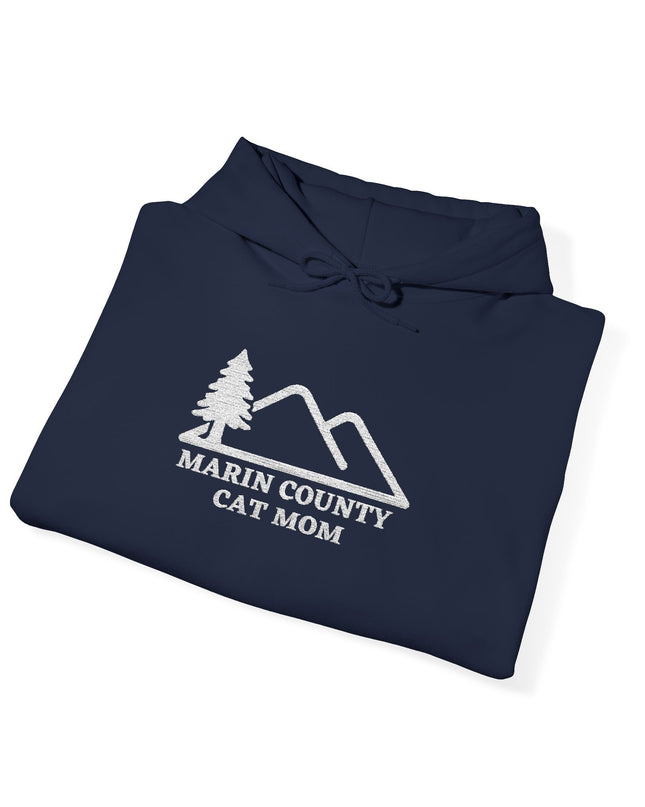 "Marin County Cat Mom" Unisex Heavy Blend Hooded Sweatshirt