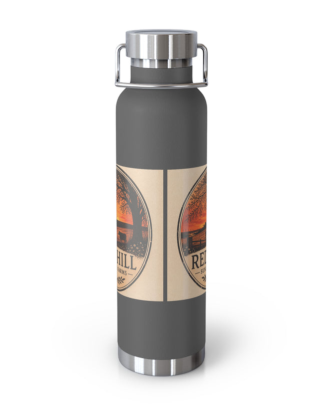 "Red Hill Sunset Farms" Copper Vacuum Insulated Bottle, 22oz