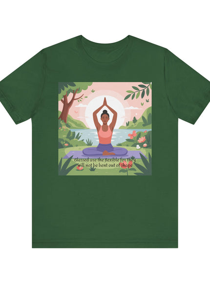 "Blessed are the Flexible" Unisex Short Sleeve Tee