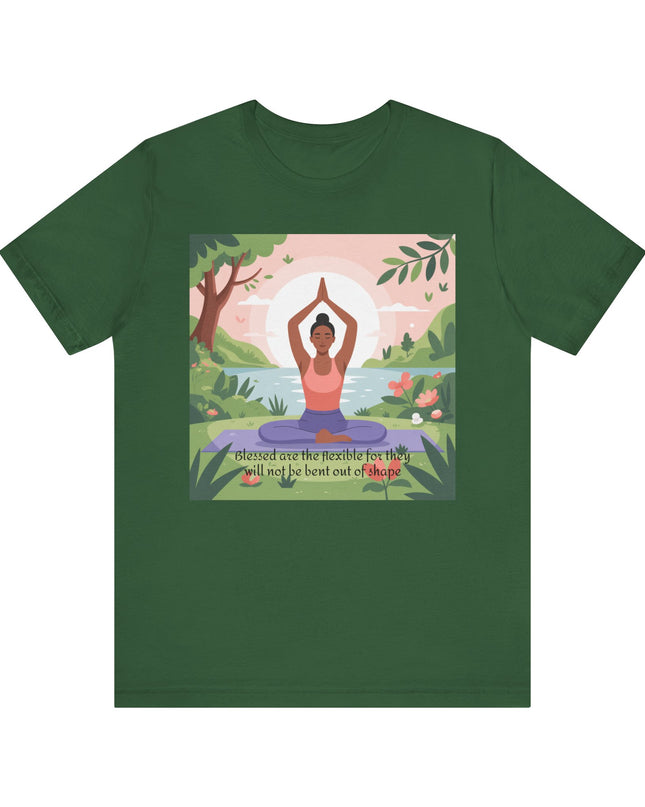 "Blessed are the Flexible" Unisex Short Sleeve Tee