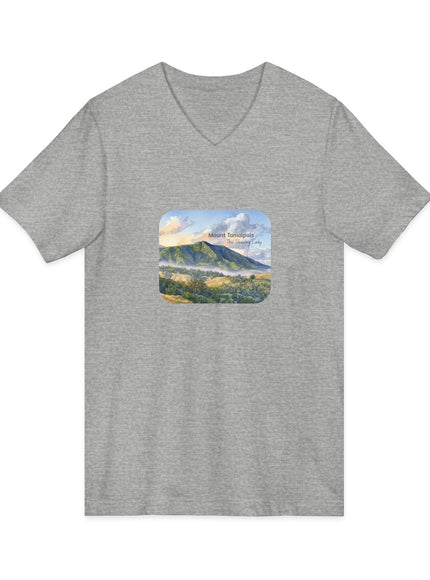 "Mount Tamalpais, the Sleeping Lady" Mount Tamalpais, the Sleeping LadyUnisex Jersey Short Sleeve V-Neck Tee