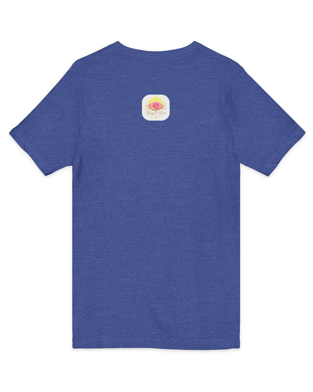 "Happy Valentine's Day" Unisex Jersey Short Sleeve V-Neck Tee