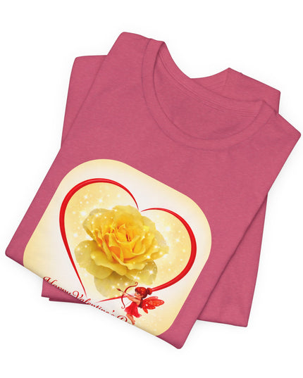 "Happy Valentine's Day" Unisex Jersey Short Sleeve Tee