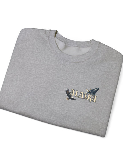 "Alaska" (Ink front and back) Unisex Heavy Blend Crewneck Sweatshirt