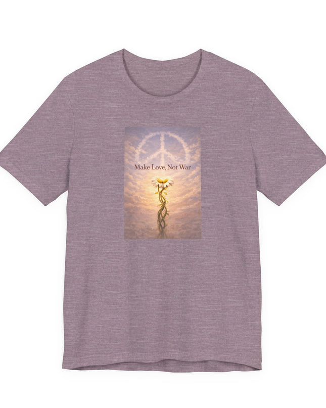 "Make Love Not War" Unisex Jersey Short Sleeve Tee