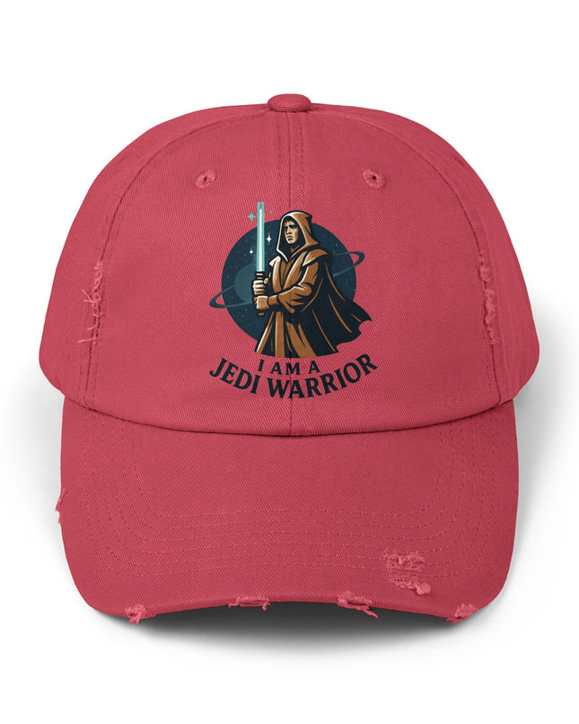 "I am a Jedi warrior" Unisex Distressed Cap