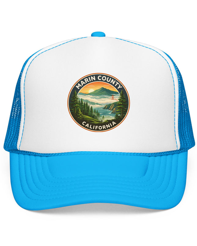 "Marin County, Above the Fog" Foam Trucker Hat
