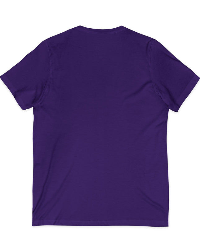 "Day 256 (not blinking black cat)" Unisex Jersey Short Sleeve V-Neck Tee