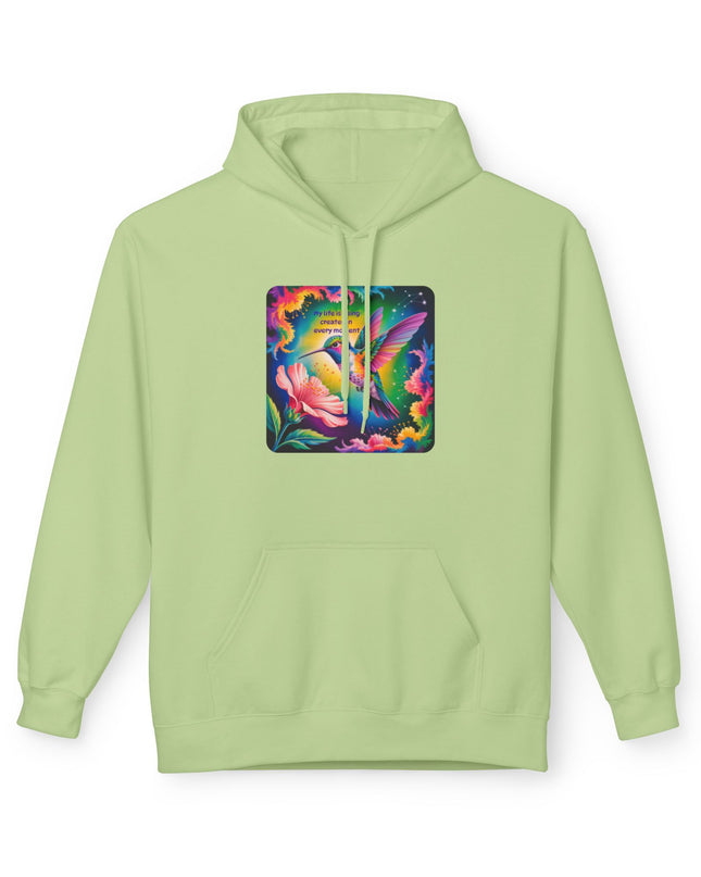 "My Life is Being Created in Every Moment" Unisex Midweight Softstyle Fleece Hoodie