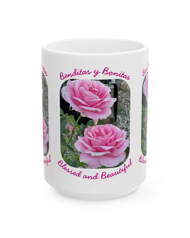 "Blessed and Beautiful" Ceramic Mug, (11oz, 15oz)
