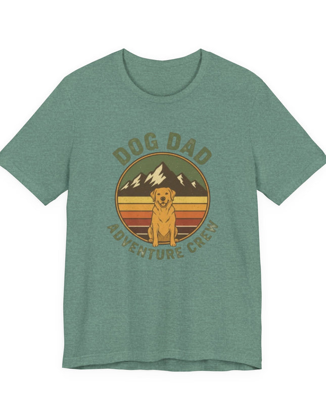 "Dog Dad Adventure Crew" Unisex Jersey Short Sleeve Tee