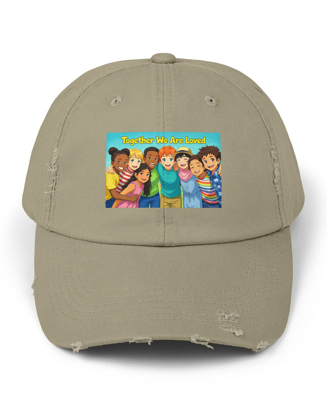 "Together We Are Loved" Unisex Distressed Cap