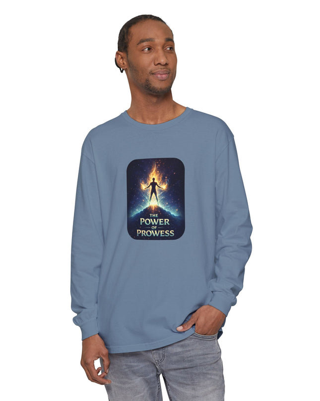 "The Power of Prowess" Unisex Garment-dyed Long Sleeve T-Shirt
