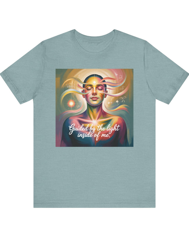 "Guided by the Light Inside of Me" Unisex Jersey Short Sleeve Tee