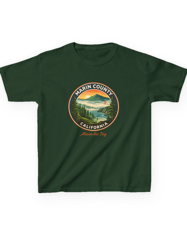 "Marin County, Above the Fog" Kids Heavy Cotton Tee
