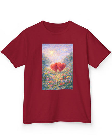 "Valentine's Day - Monet Style" Kids Heavy Cotton Tee