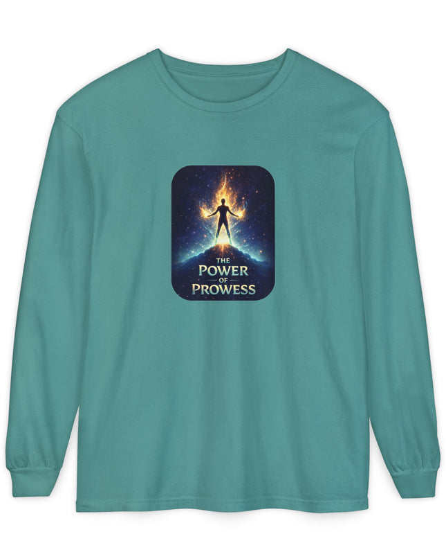"The Power of Prowess" Unisex Garment-dyed Long Sleeve T-Shirt