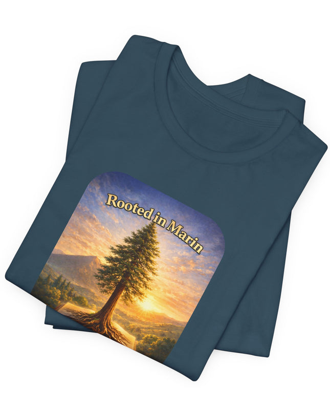 "Rooted in Marin, College of Marin" Unisex Jersey Short Sleeve Tee