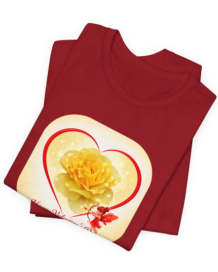 "Happy Valentine's Day" Unisex Jersey Short Sleeve Tee