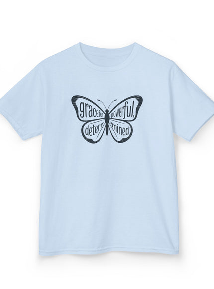 "Butterfly With Words" Kids Heavy Cotton Tee