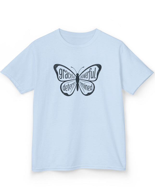 "Butterfly With Words" Kids Heavy Cotton Tee