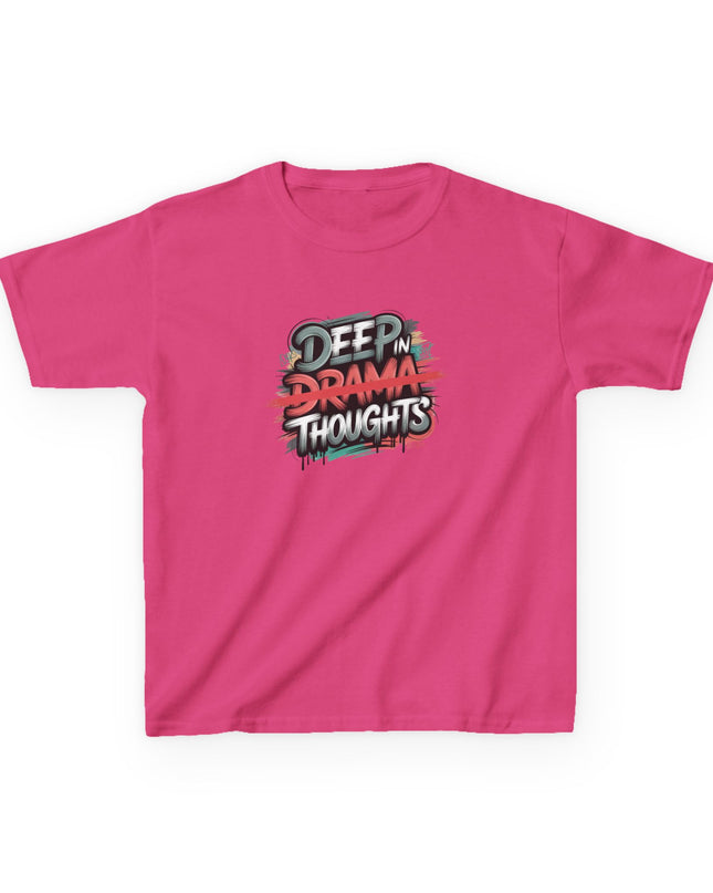 "Deep in Drama Thoughts" Kids Heavy Cotton Tee