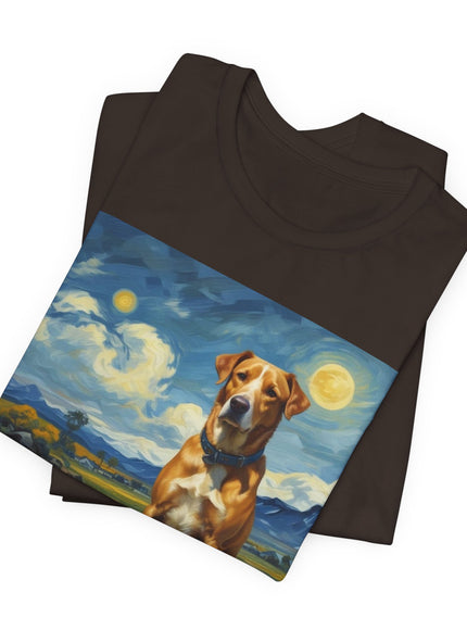 "Dog - Vincent van Gogh Style" V.1 Unisex Jersey Short Sleeve Tee