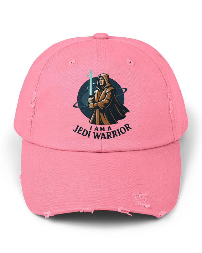 "I am a Jedi warrior" Unisex Distressed Cap
