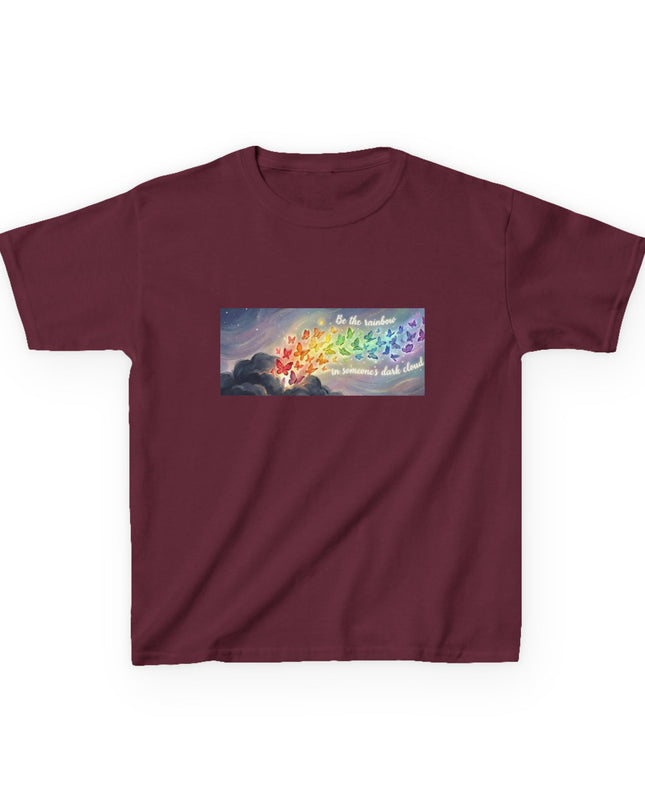 "Be the Rainbow in Someone's Dark Cloud" Kids Heavy Cotto Tee