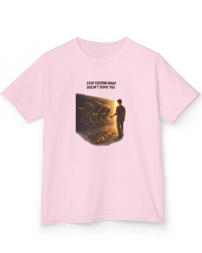 "Stop Feeding What Doesn't Serve You" Kids Heavy Cotton Tee