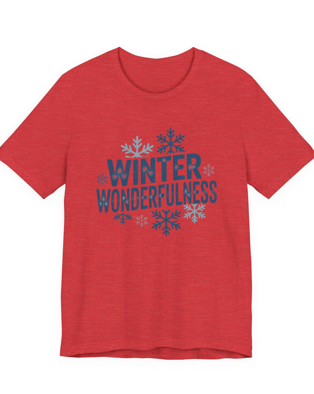"Winter Wonderfulness" Unisex Jersey Short Sleeve Tee