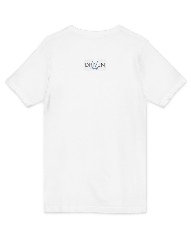 "Driven" Unisex Jersey Short Sleeve V-Neck Tee