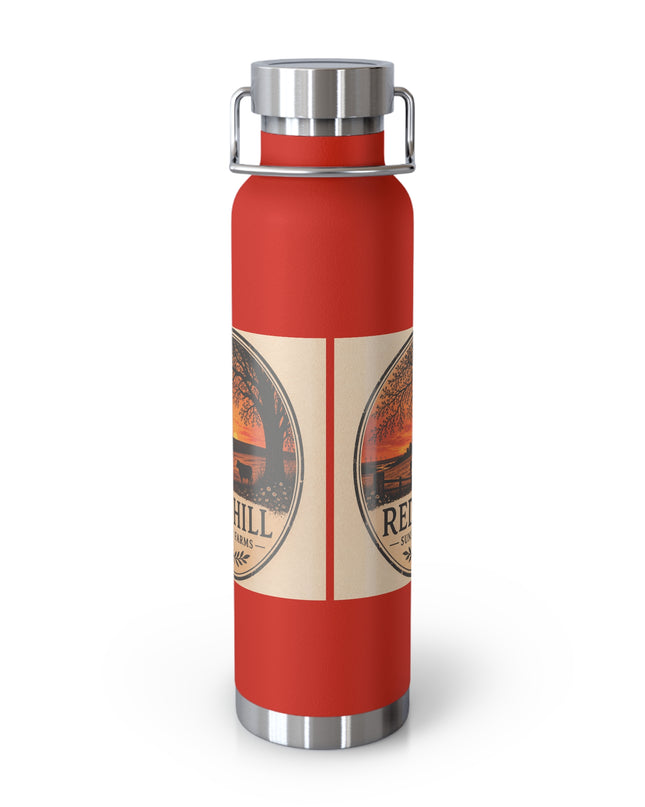 "Red Hill Sunset Farms" Copper Vacuum Insulated Bottle, 22oz