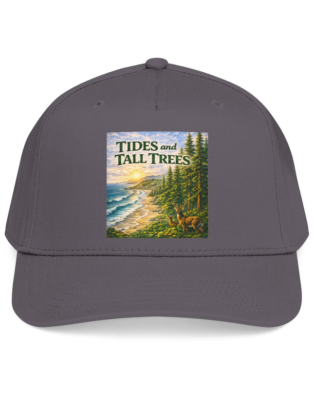 "Tides and Tall Trees" Mid Profile Baseball Cap