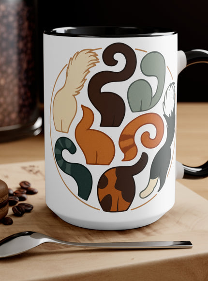 "Cat Tails" Accent mug