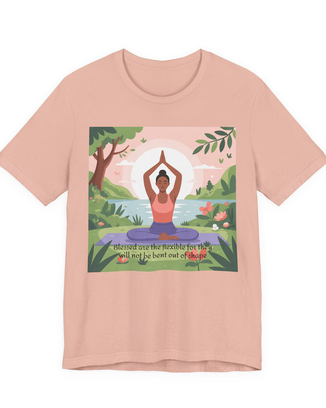 "Blessed are the Flexible" Unisex Short Sleeve Tee