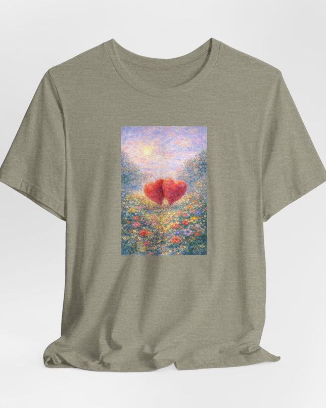 "Valentine's Day - Monet Style" Unisex Jersey Short Sleeve Tee