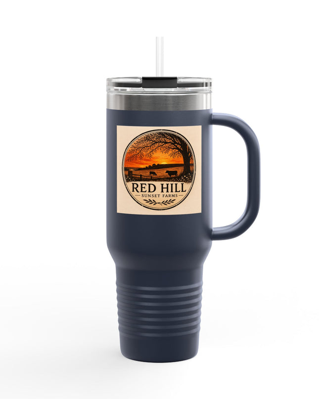 "Red Hill Sunset Farms" Insulated Travel Mug, 40oz