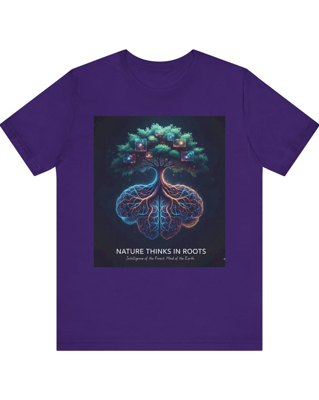 "Nature thinks in roots" Unisex Jersey Short Sleeve Tee