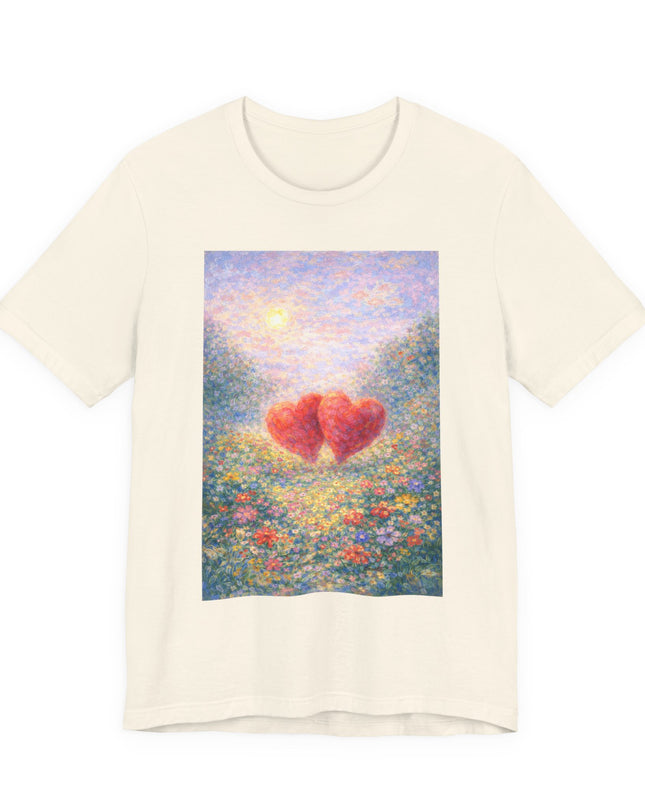 "Valentine's Day - Monet Style" Unisex Jersey Short Sleeve Tee