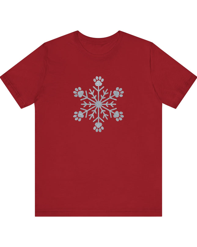 "Snowflake with paws" Unisex Jersey Short Sleeve Tee