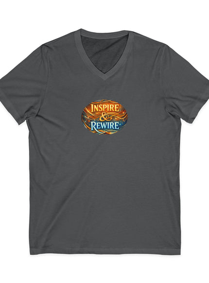 "Inspire and Rewire" Unisex Jersey Short Sleeve V-Neck Tee