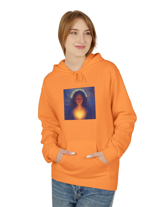 "With the Light Inside of Me" Unisex Midweight Softstyle Fleece Hoodie