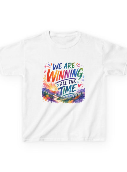 "We are Winning all the Time" Kids Heavy Cotton Tee