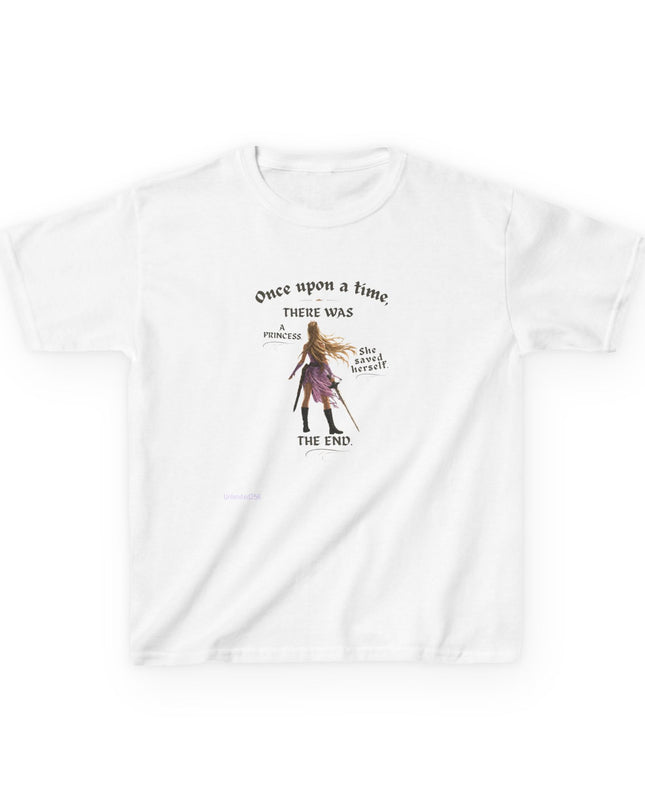 "She Saved Herself" Kids Heavy Cotton Tee