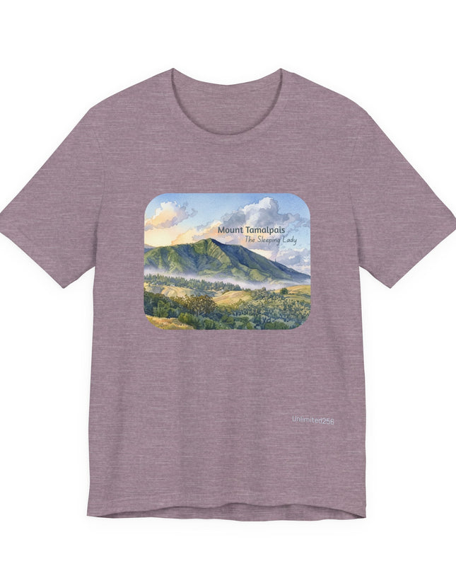"Mount Tamalpais, the Sleeping Lady" Unisex Jersey Short Sleeve Tee