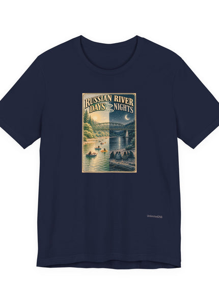 "Russian River Days, Russian River Nights" Unisex Jersey Short Sleeve Tee